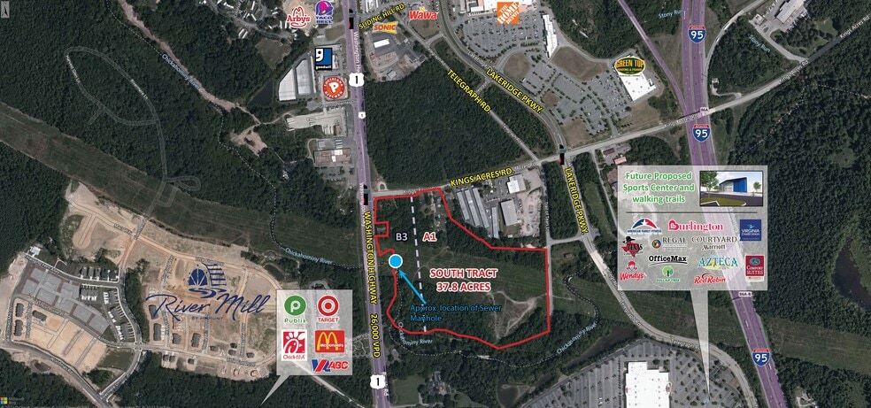 Washington Highway & Kings Acres Rd, Ashland, VA for sale - Building Photo - Image 3 of 3