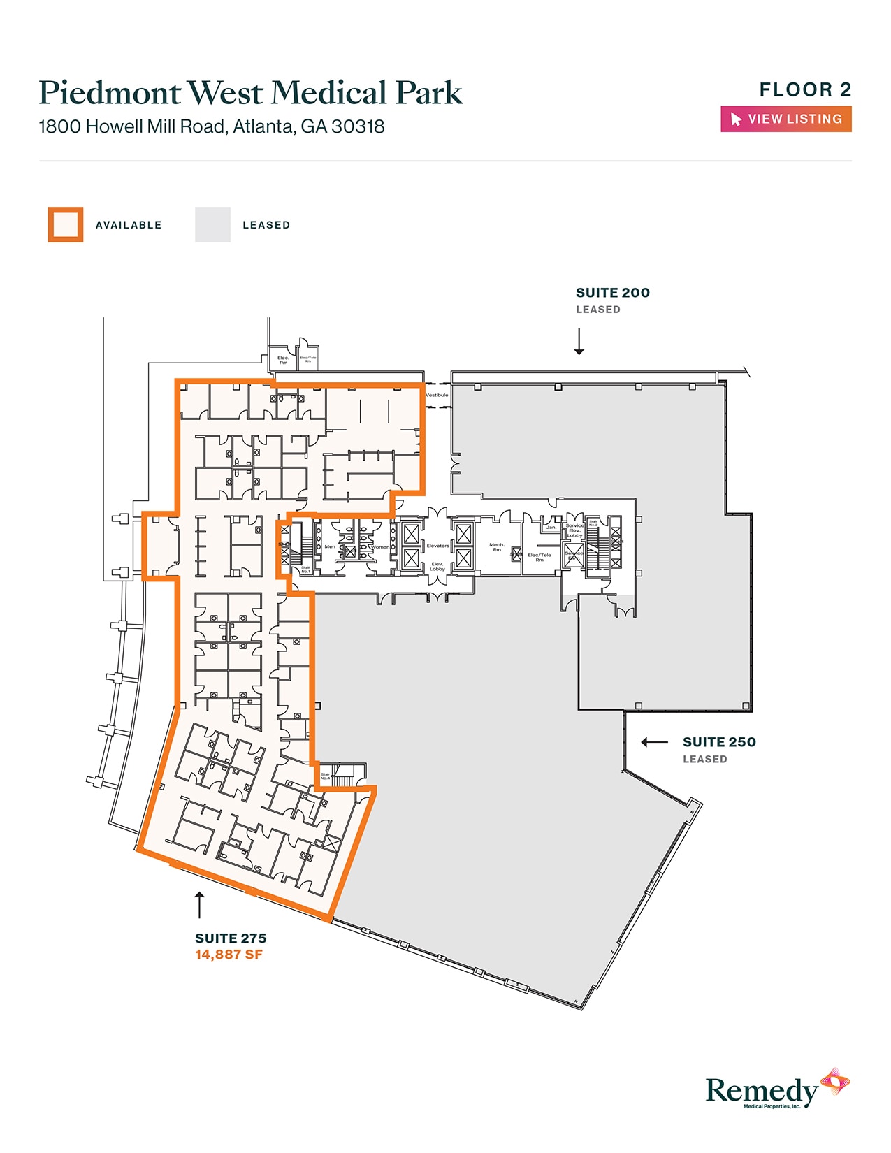 1800 Howell Mill Rd, Atlanta, GA for lease Floor Plan- Image 1 of 1