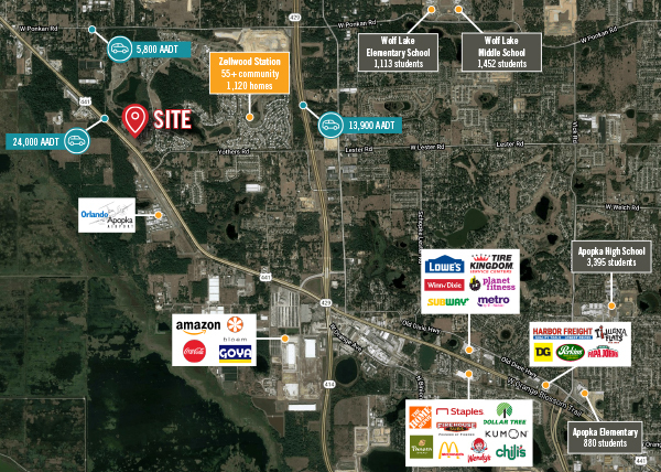 W. Orange Blossom Trail, Zellwood, FL for lease Aerial- Image 1 of 5