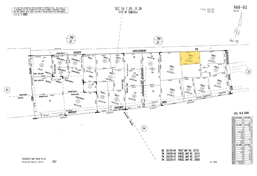 32675 Temecula Pky S, Temecula, CA for lease - Plat Map - Image 2 of 8