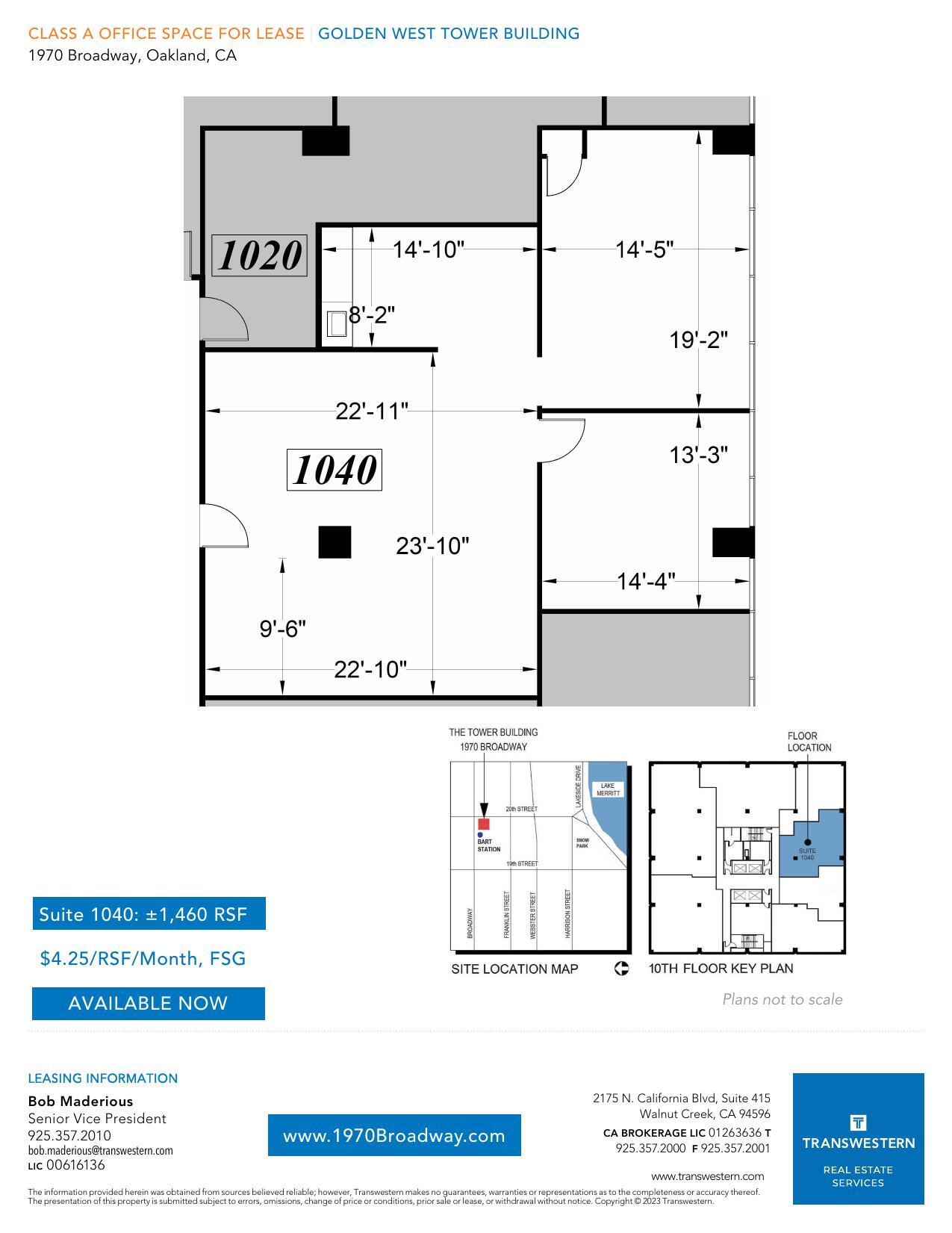 1970 Broadway, Oakland, CA for lease Floor Plan- Image 1 of 1