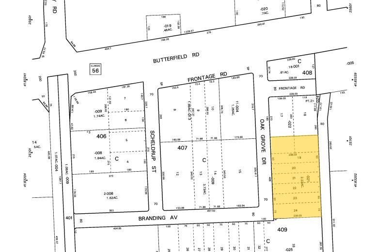3051 Oak Grove Rd, Downers Grove, IL for lease - Plat Map - Image 2 of 9