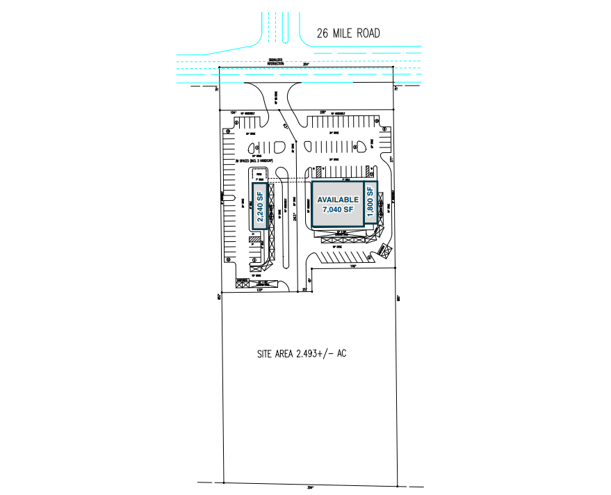 36560 26 Mile Rd, New Baltimore, MI for lease Site Plan- Image 1 of 3