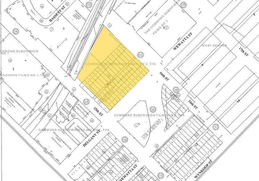 1900 16th St, Denver, CO for lease - Plat Map - Image 2 of 24