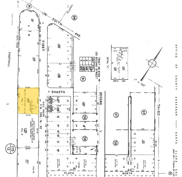 102-110 1st St, Los Altos, CA for lease - Plat Map - Image 3 of 3