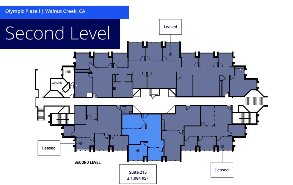 1904 Olympic Blvd, Walnut Creek, CA for lease Floor Plan- Image 1 of 1