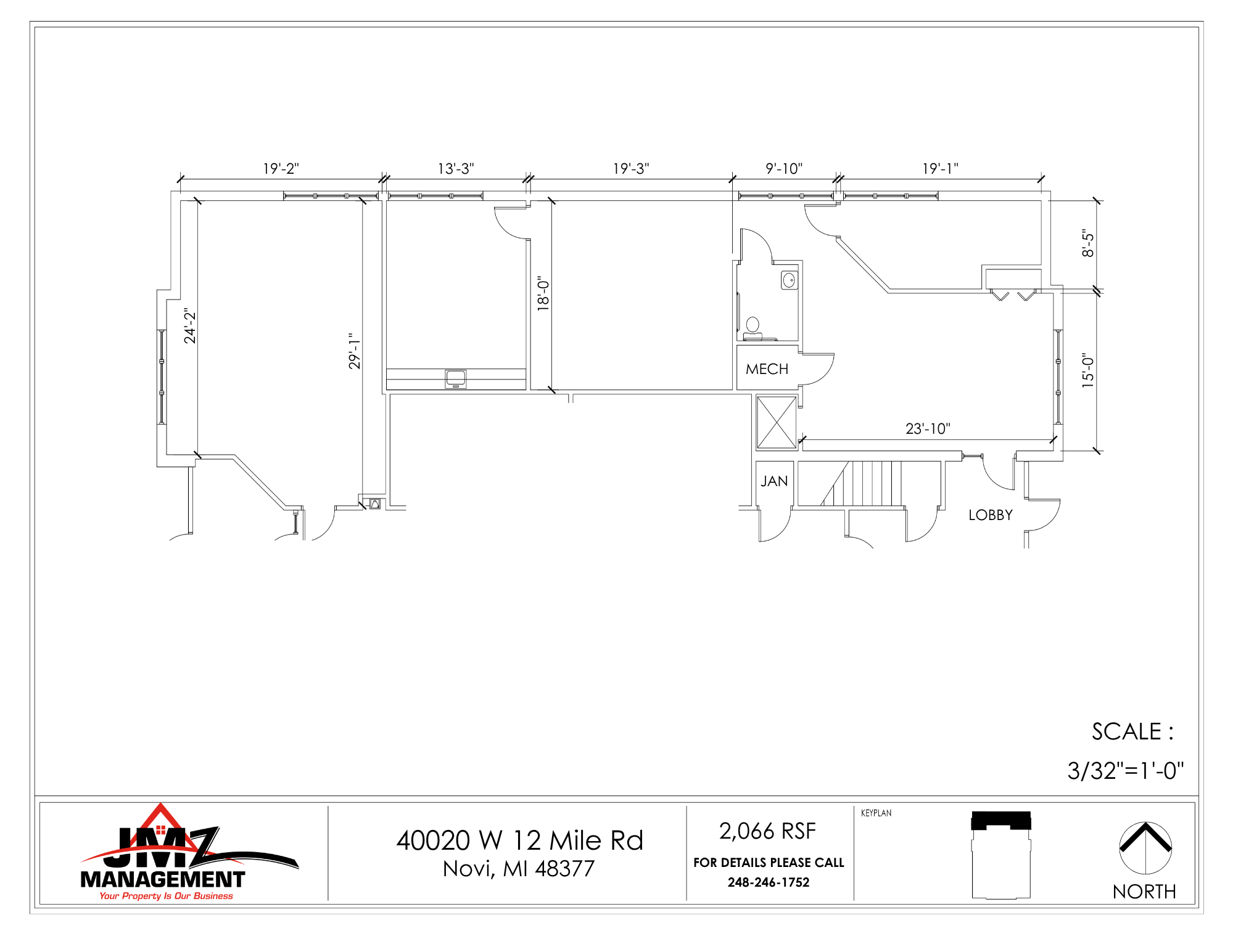 19725 Allen Rd, Brownstown Twp, MI for lease Floor Plan- Image 1 of 1