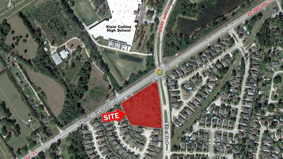 Spring Cypress & Ella Blvd, Spring, TX for sale - Building Photo - Image 1 of 1