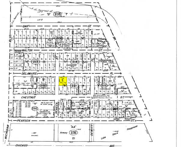 201 E Delaware Pl, Chicago, IL for sale - Plat Map - Image 1 of 1
