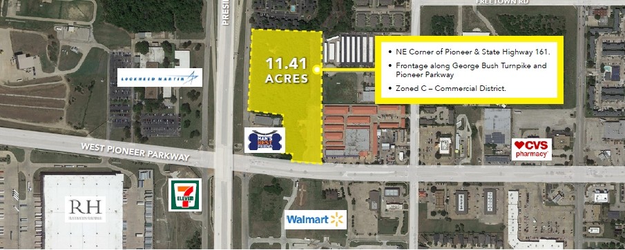 NEC Pioneer & Highway 161 Pky, Grand Prairie, TX for sale - Primary Photo - Image 1 of 1