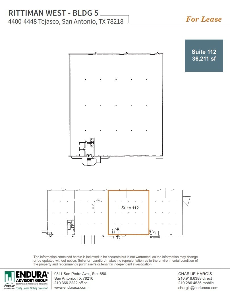 4400-4448 Tejasco, San Antonio, TX for lease Floor Plan- Image 1 of 1