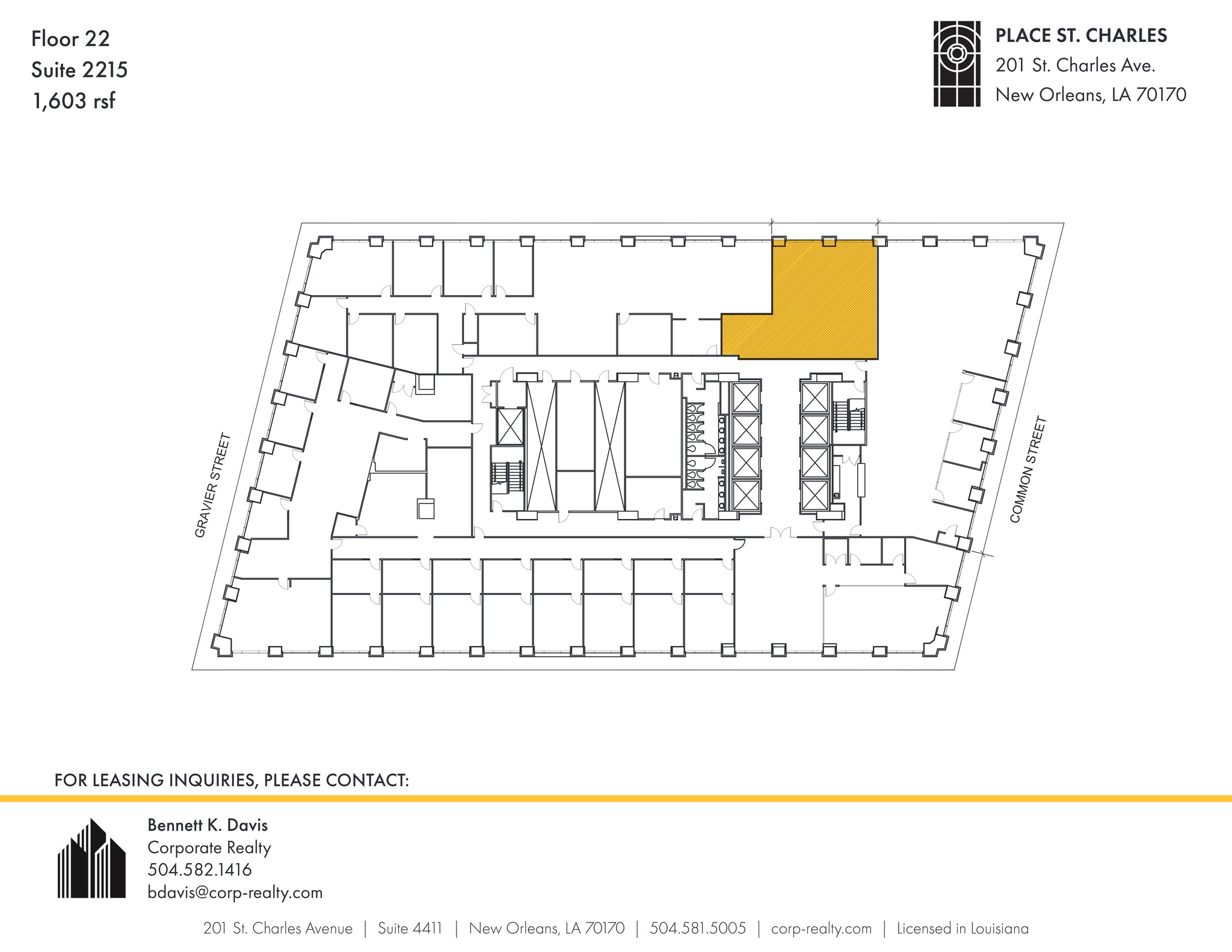 201 St. Charles Ave, New Orleans, LA for lease Site Plan- Image 1 of 1