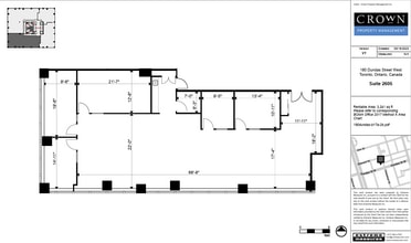 180 Dundas St W, Toronto, ON for lease Floor Plan- Image 1 of 3