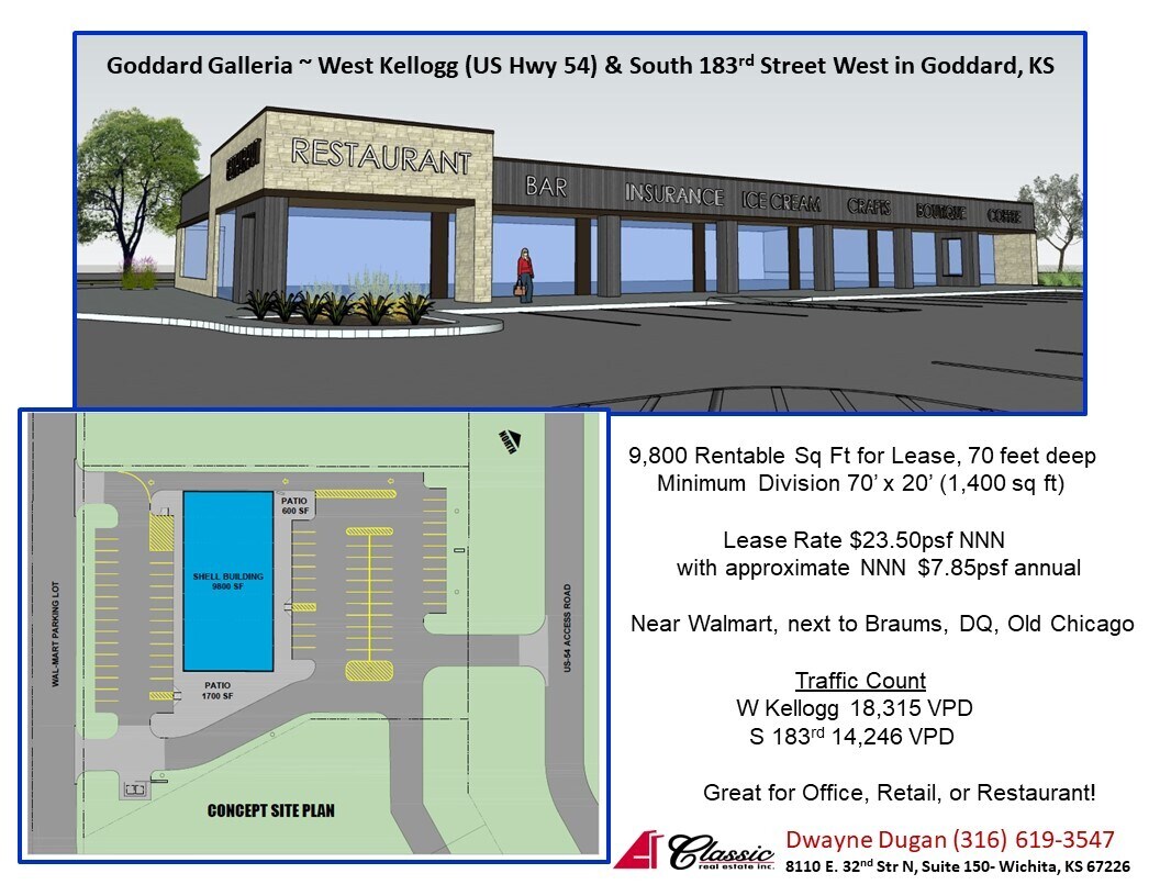 Kellogg & 183rd St W, Goddard, KS 67052 Goddard Galleria