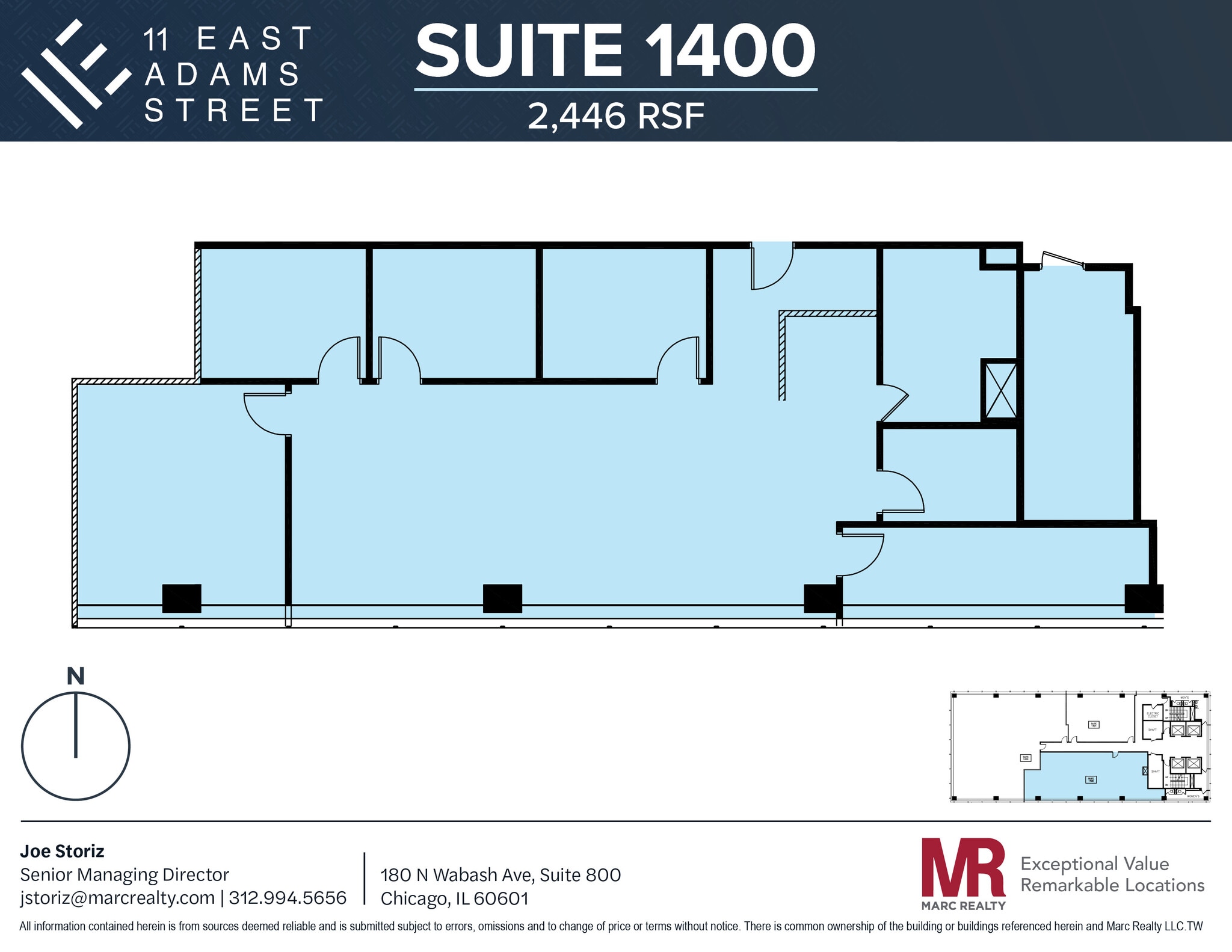 11 E Adams St, Chicago, IL for lease Floor Plan- Image 1 of 7