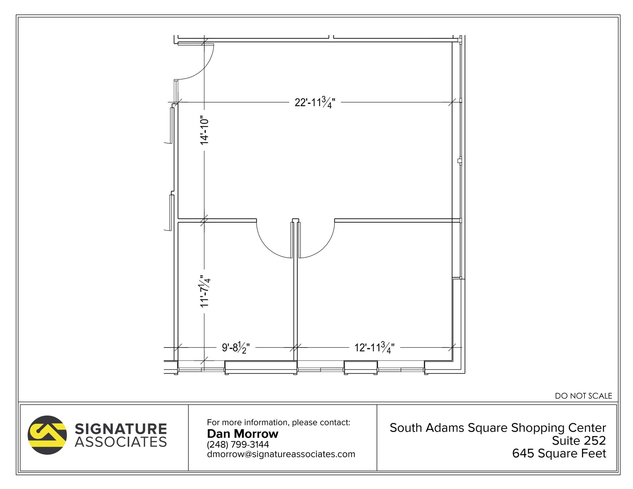 725 S Adams Rd, Birmingham, MI for lease Floor Plan- Image 1 of 1