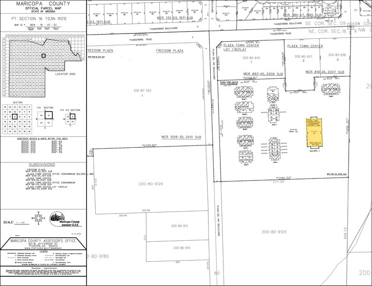 9139 W Thunderbird Rd, Peoria, AZ for lease - Plat Map - Image 2 of 6