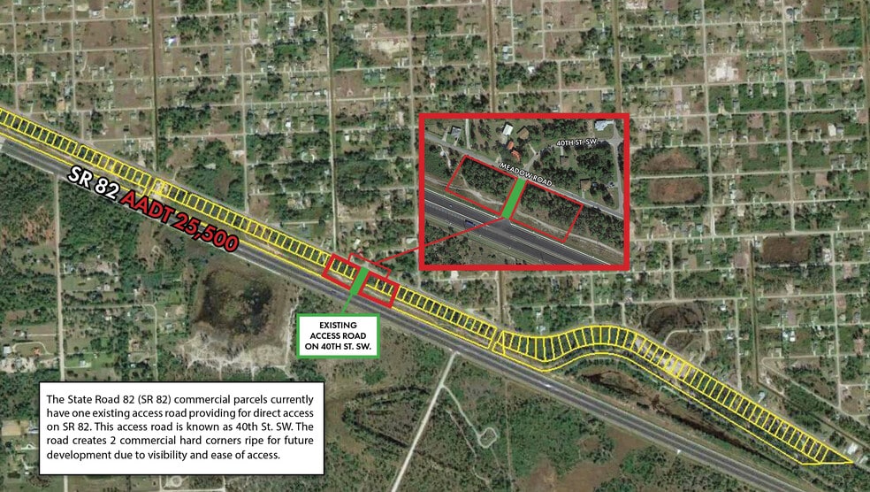 1332 Meadow, Lehigh Acres, FL for sale - Aerial - Image 2 of 4