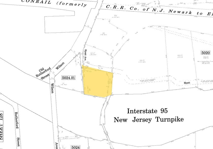 57 Hyatt Ave, Newark, NJ for sale - Plat Map - Image 1 of 1