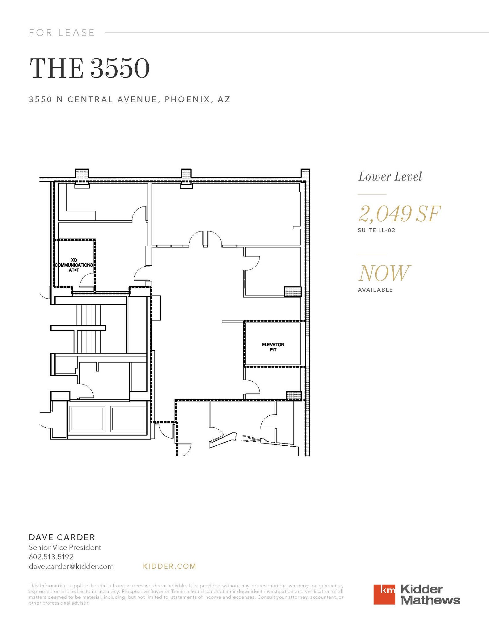 3550 N Central Ave, Phoenix, AZ for lease Floor Plan- Image 1 of 1