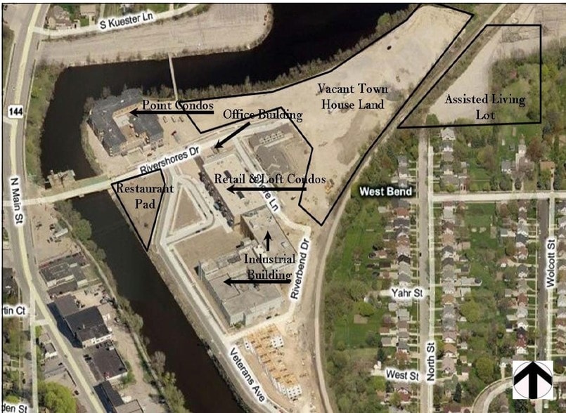 611 Veterans Ave, West Bend, WI for lease - Aerial - Image 2 of 13