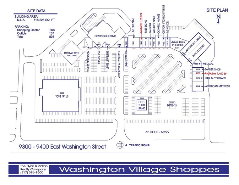 9369 9491 E Washington St Indianapolis In 46229 Office Retail