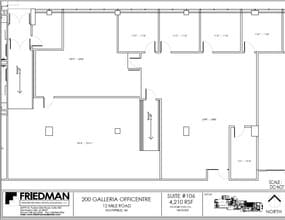 200 Galleria Officentre, Southfield, MI for sale Floor Plan- Image 1 of 2