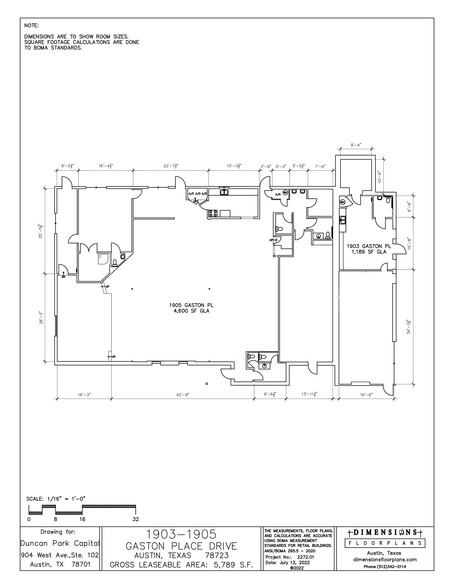 1903 Gaston Place portfolio of 2 properties for sale on LoopNet.com - Site Plan - Image 3 of 3