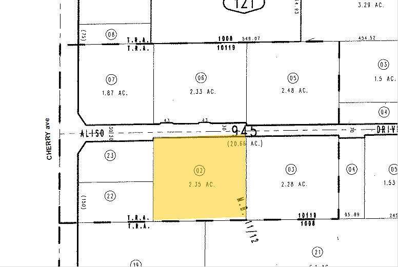 14597 Aliso Dr, Fontana, CA for lease - Plat Map - Image 1 of 2