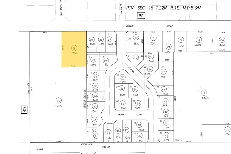 2915-2919 Godman Ave, Chico, CA for sale Plat Map- Image 1 of 1