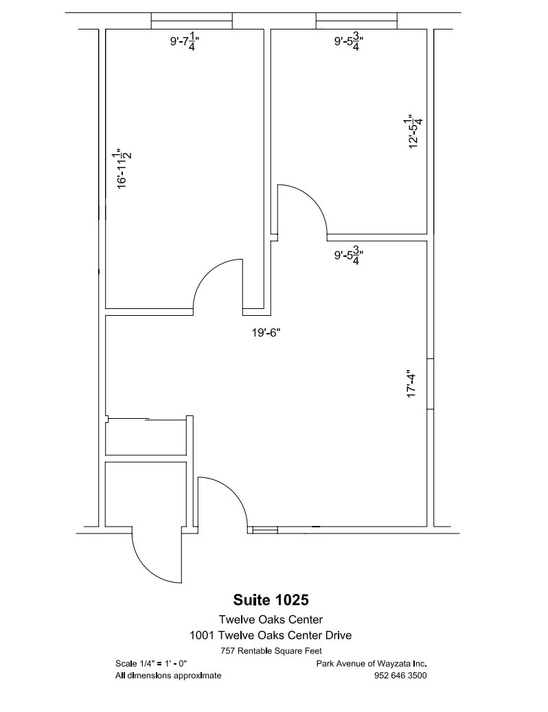 600 Twelve Oaks Center Dr, Wayzata, MN for lease Floor Plan- Image 1 of 1