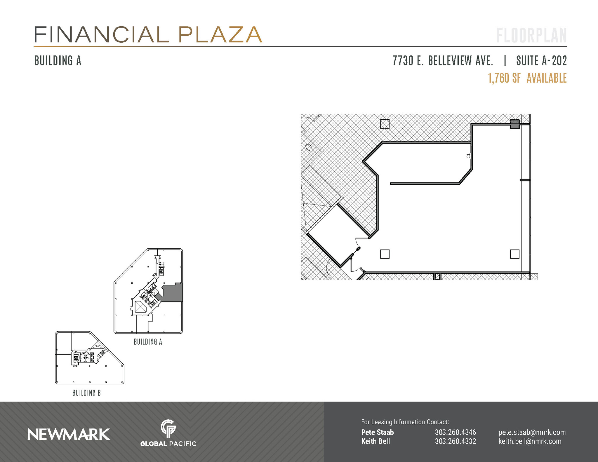 7730 E Belleview Ave, Greenwood Village, CO for lease Floor Plan- Image 1 of 2