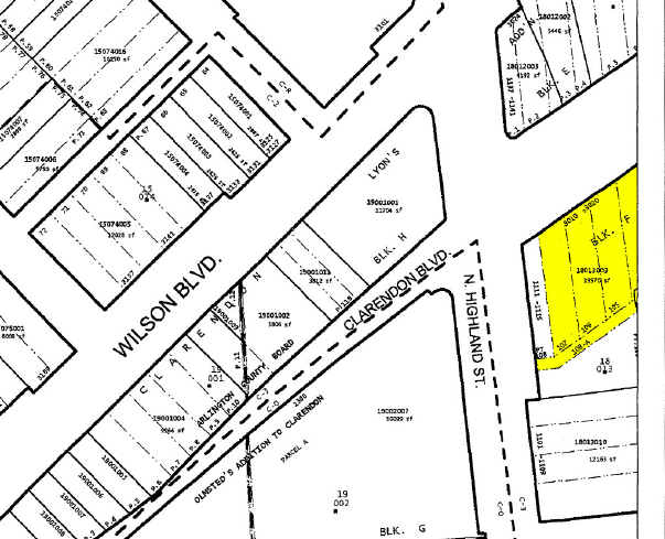 3030 Clarendon Blvd, Arlington, VA for sale Plat Map- Image 1 of 1
