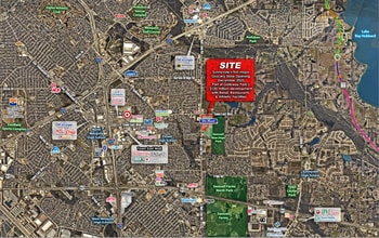 SEC of Belt Line Rd & Town East Blvd, Sunnyvale, TX - AERIAL  map view - Image1