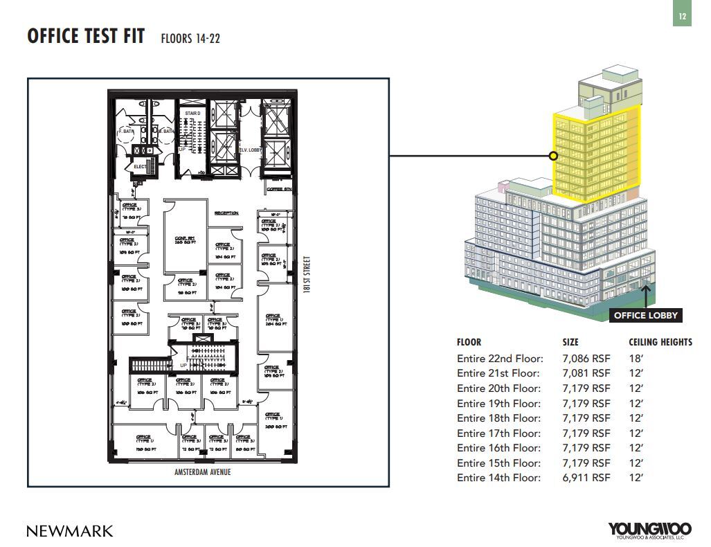 500 W 181st, New York, NY for lease Floor Plan- Image 1 of 2