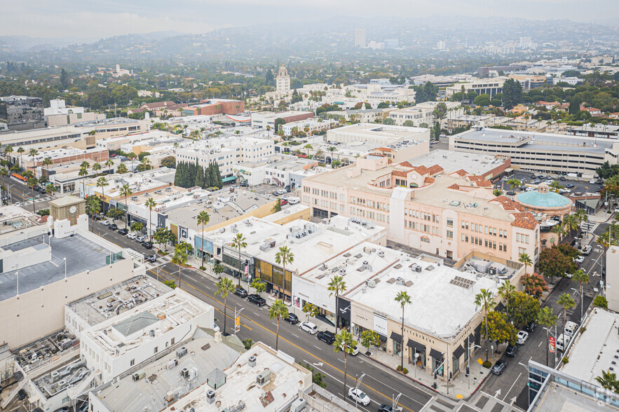 356-358 N Beverly Dr, Beverly Hills, CA for lease - Aerial - Image 2 of 3