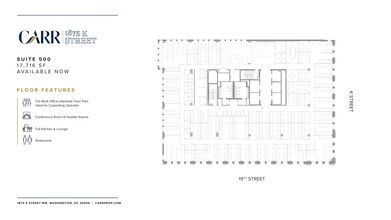 1875 K St NW, Washington, DC for lease Floor Plan- Image 2 of 2