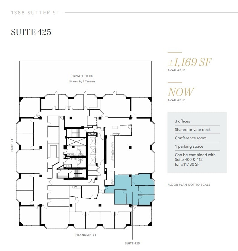 1388 Sutter St, San Francisco, CA for lease Floor Plan- Image 1 of 1
