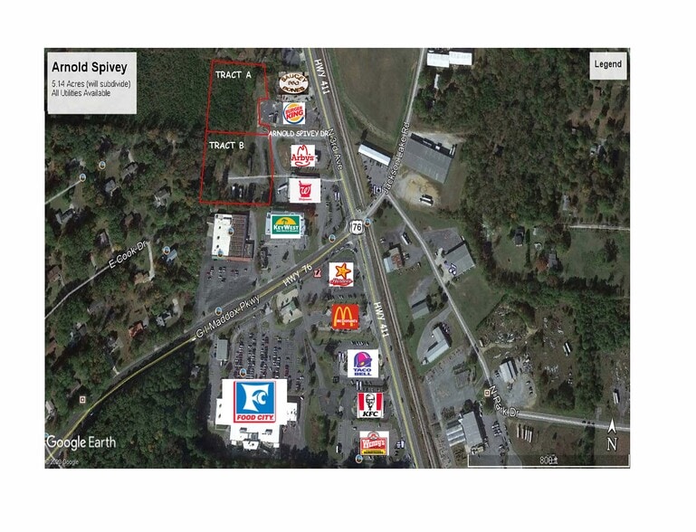 1003 N 3rd Ave Aka US 411 Hwy, Chatsworth, GA for sale - Aerial - Image 2 of 2
