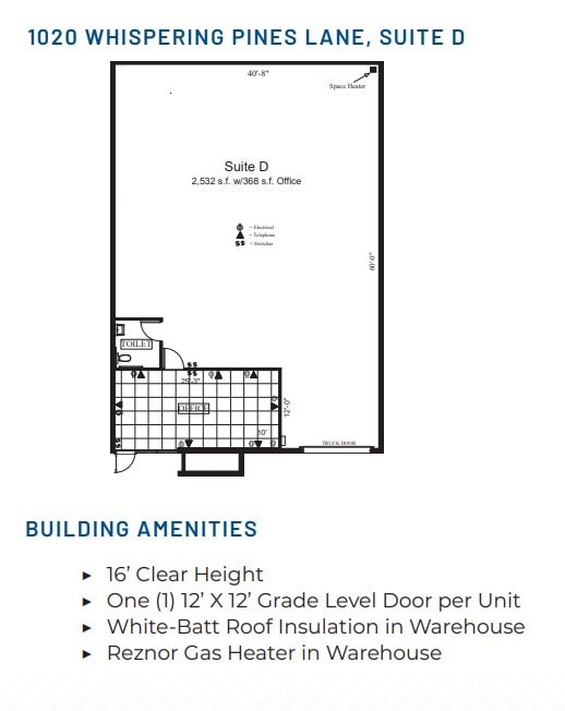 1050 Whispering Pines Ln, Grass Valley, CA for lease Floor Plan- Image 1 of 1