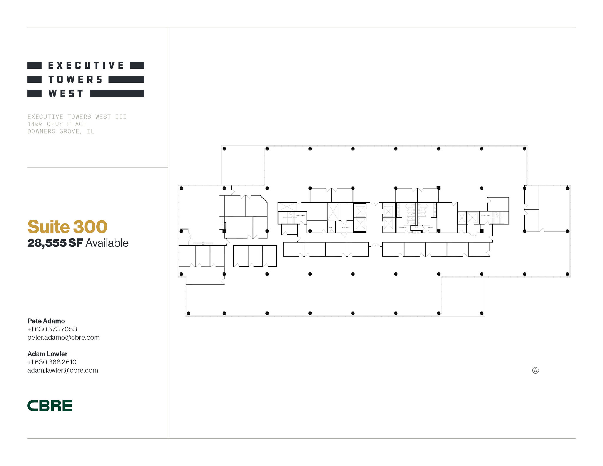 1400 Opus Pl, Downers Grove, IL for lease Floor Plan- Image 1 of 1