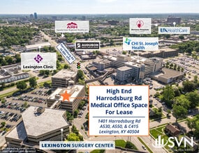 1401 Harrodsburg Rd, Lexington, KY - AERIAL  map view