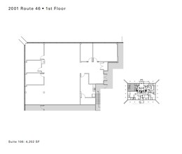 2001 Route 46, Parsippany, NJ for lease Floor Plan- Image 1 of 1