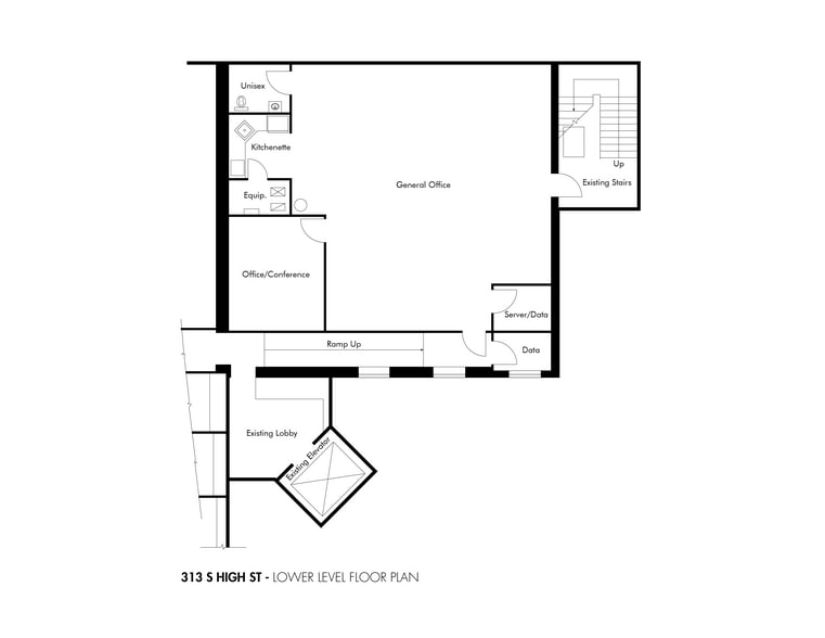 313 S High St, Akron, OH for lease - Floor Plan - Image 2 of 10