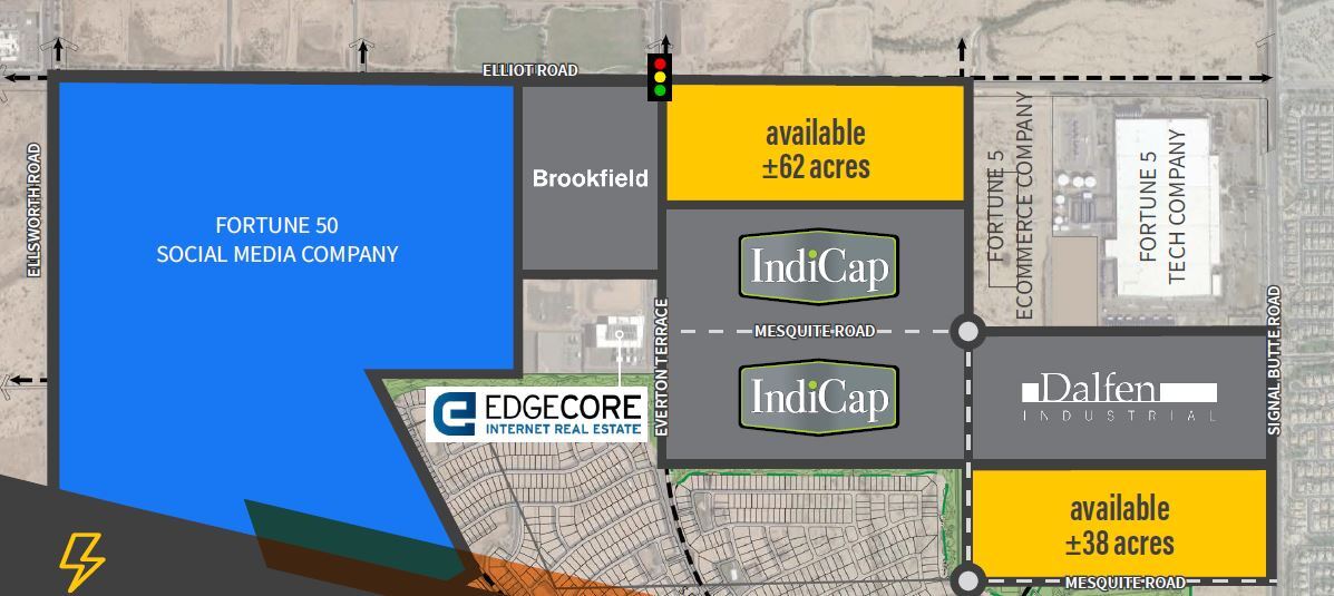 Elliot Rd & Everton Ter, Mesa, AZ for sale Aerial- Image 1 of 2