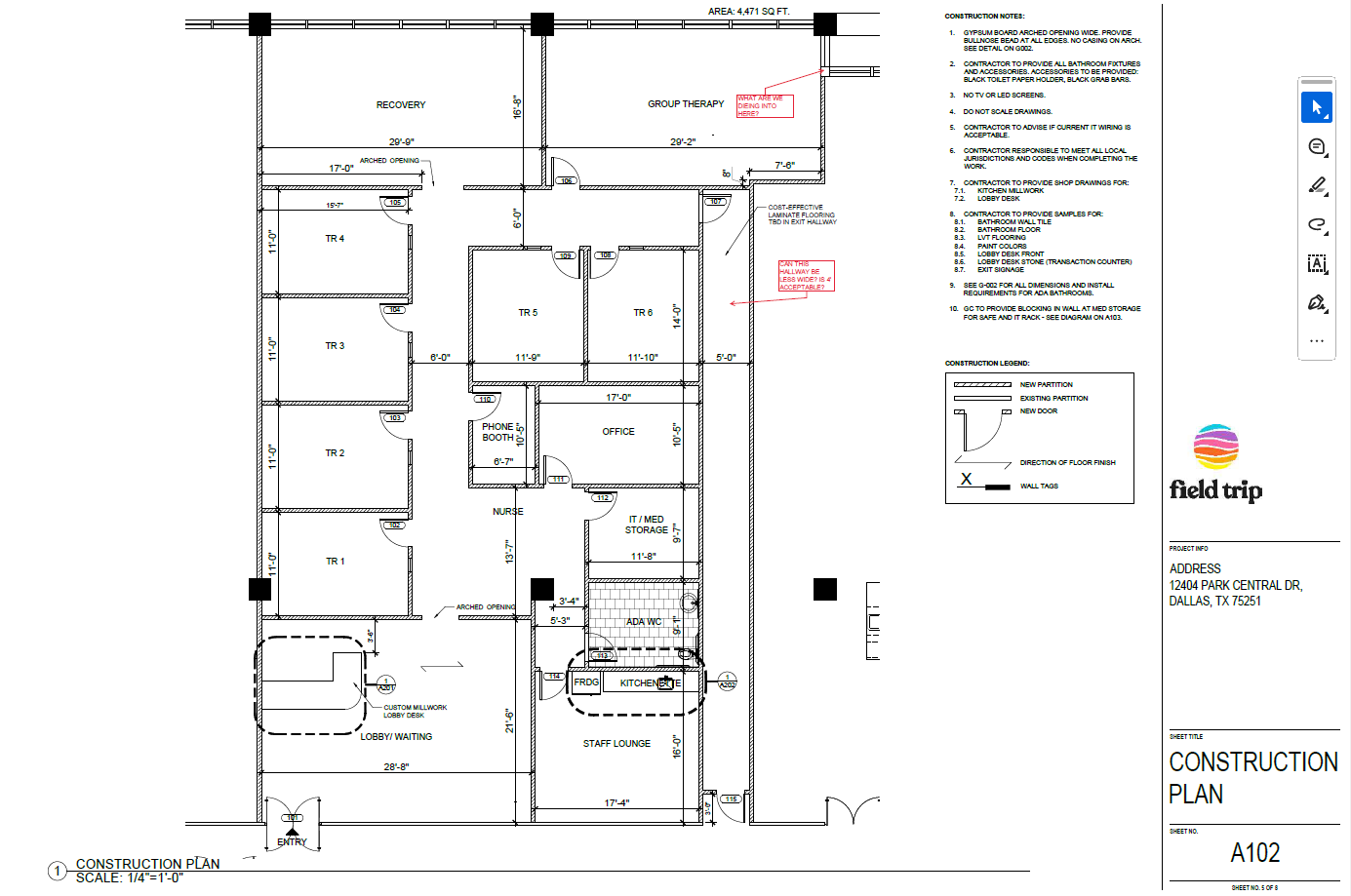 12404 Park Central Dr, Dallas, TX for lease Floor Plan- Image 1 of 2