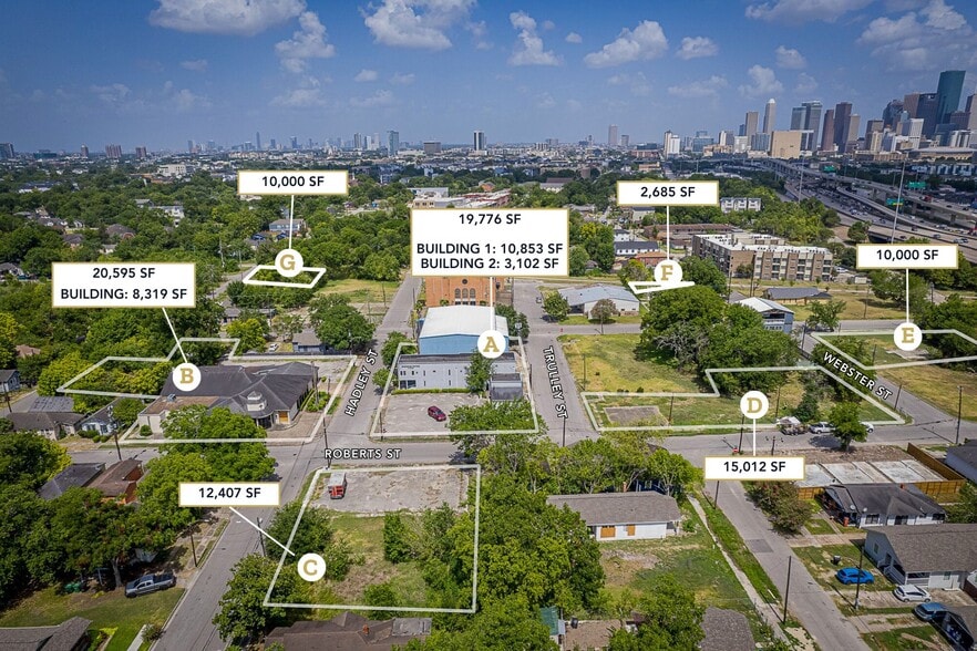 Houston Third Ward Portfolio portfolio of 8 properties for sale on LoopNet.com - Aerial - Image 2 of 10
