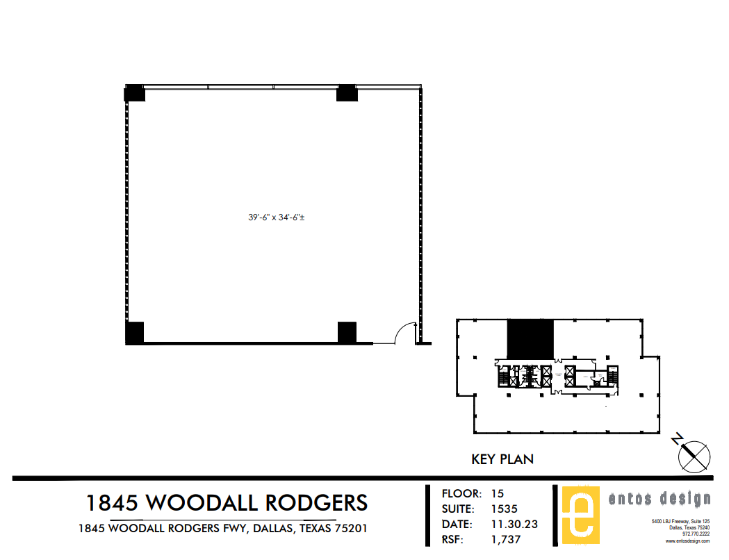 1845 Woodall Rodgers Fwy, Dallas, TX for lease Floor Plan- Image 1 of 1