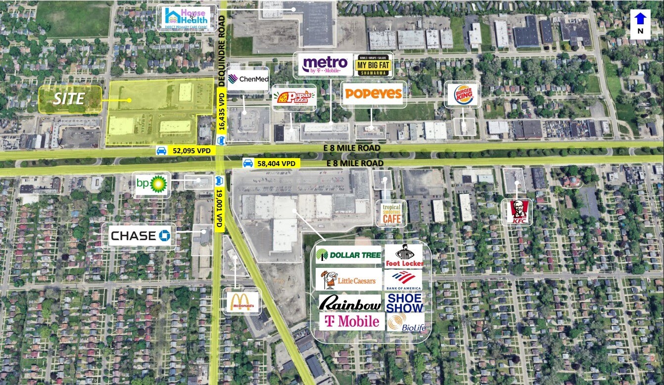 8 Mile Rd, Hazel Park, MI for lease Primary Photo- Image 1 of 3