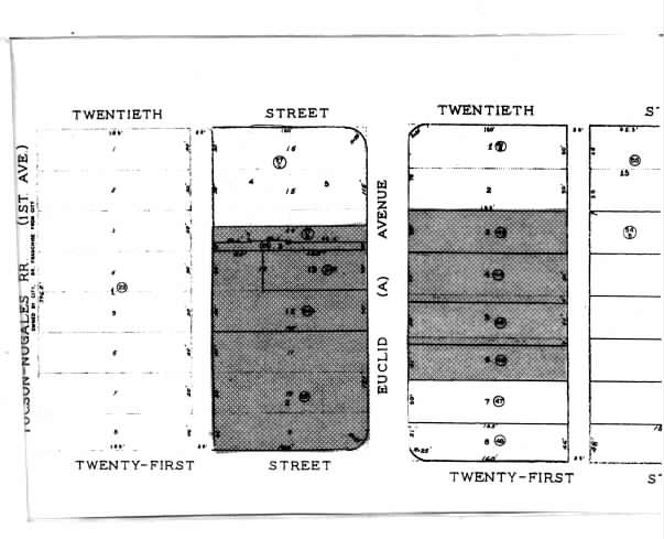 1020-1050 S Euclid Ave, Tucson, AZ for lease - Plat Map - Image 2 of 2